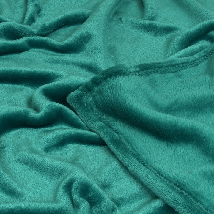 Napa Lounging Soft Fleece Adult Wearable Blanket Throw with Sleeves for Women and Men - Retail Packaging - Emerald Green