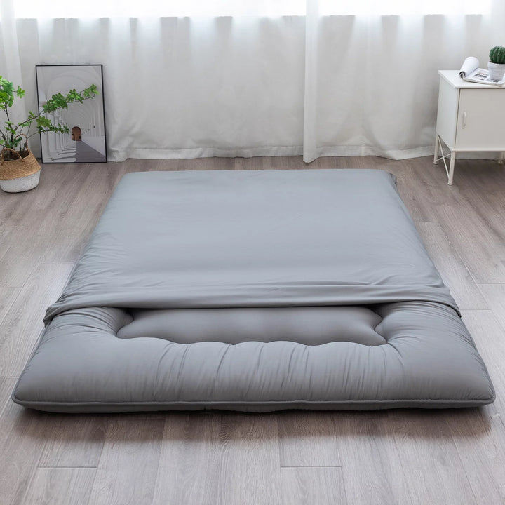 Futon Mattress Japanese Floor Mattress Thicken Futon Sleeping Pad for Guest,Lounger and Tavel,Drek Grey,Full Size