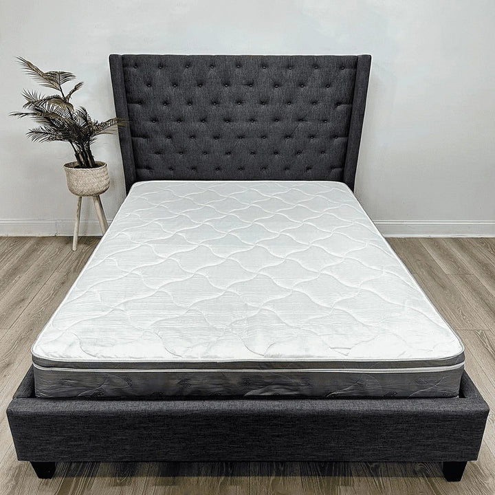 Queen Mattress - 6 Inch Comfort Foam & Spring Hybrid Mattress - Tight Top - Medium Firm - Oliver & Smith