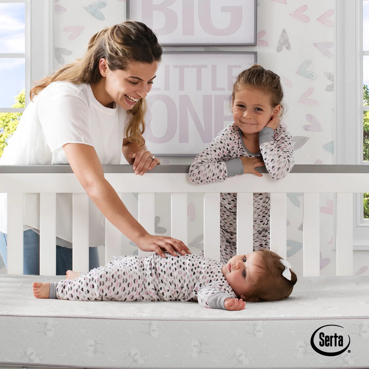 Sleeptrue Sparkling Sky 5" Dual-Sided Crib & Toddler Mattress - Sustainably Sourced Fiber Core - Waterproof - Lightweight - GREENGUARD Gold Certified - 5 Year Warranty