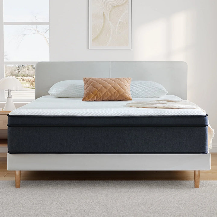 Queen Mattress,  12 Inch Hybrid Mattress Medium Firm Innerspring Mattress in a Box 60"X80"X12"