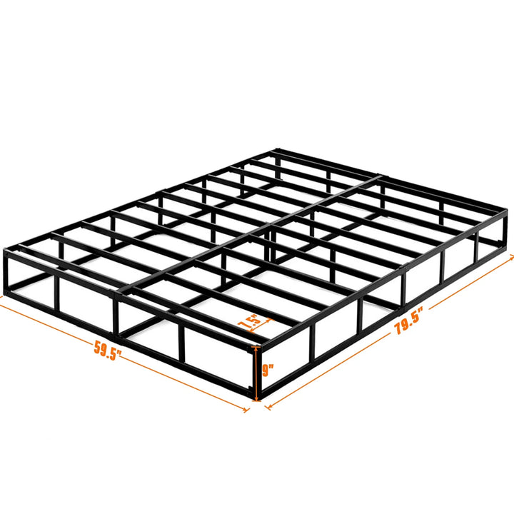 3000Lbs Max Weight Capacity 9" Heavy Duty Metal Box Spring Queen Box Spring, Multiple Sizes Qeen Size Box Springs