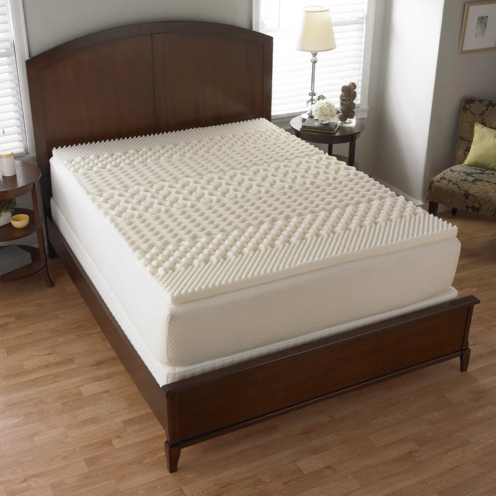 1.25" 7-Zone Foam Mattress Topper, Twin/Twin-Xl