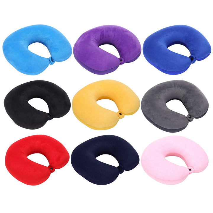 Travel Neck Pillow Memory Foam Airplane Travel Comfortable Washable Cover Plane Neck Support Pillow for Neck Sleeping, Seat Cushion, Living Room Decor, Room Decor