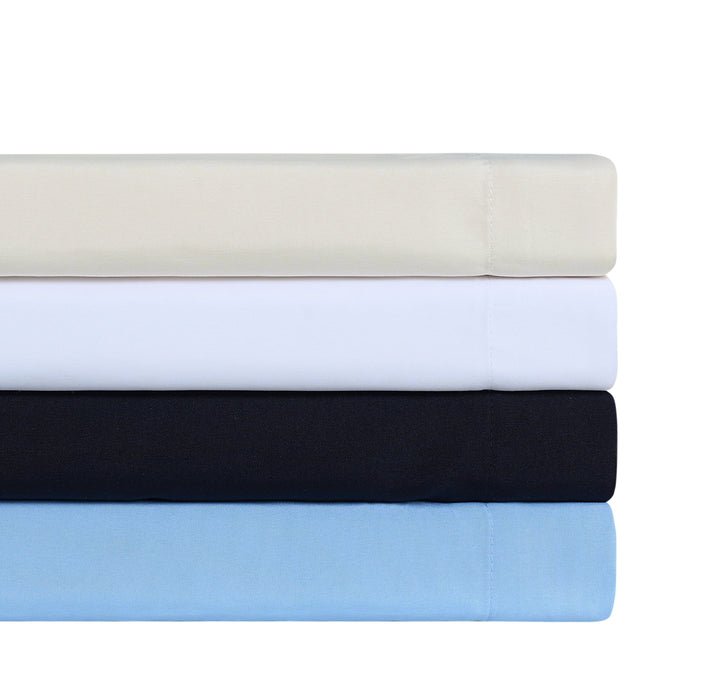 Basics Value Recycled Microfiber Bed Sheet Set, Queen, Blue, 4 Piece