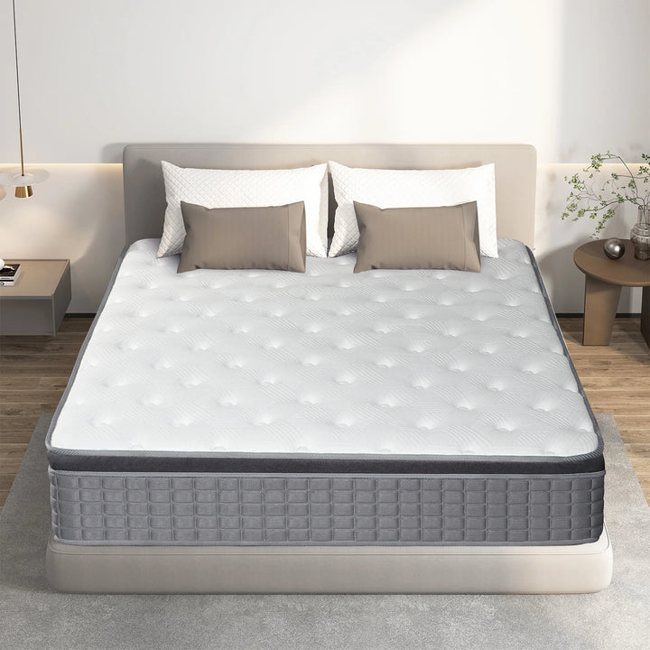 14 Inch Twin Mattress in a Box, Gel Memory Foam and Pocket Spring Hybrid Mattress