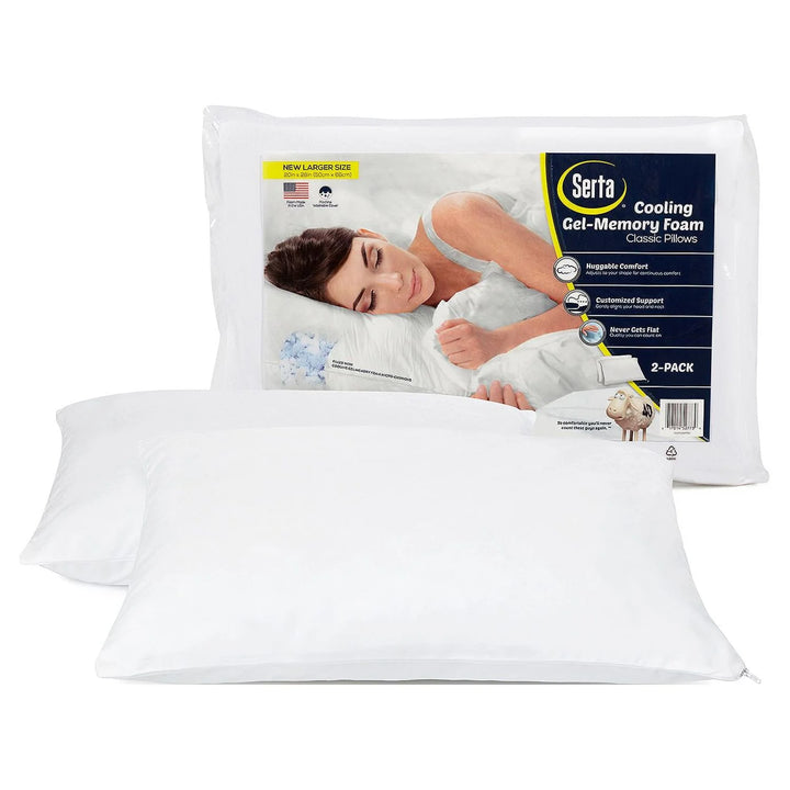 Gel Memory Foam Cluster Pillows (2-Pack)