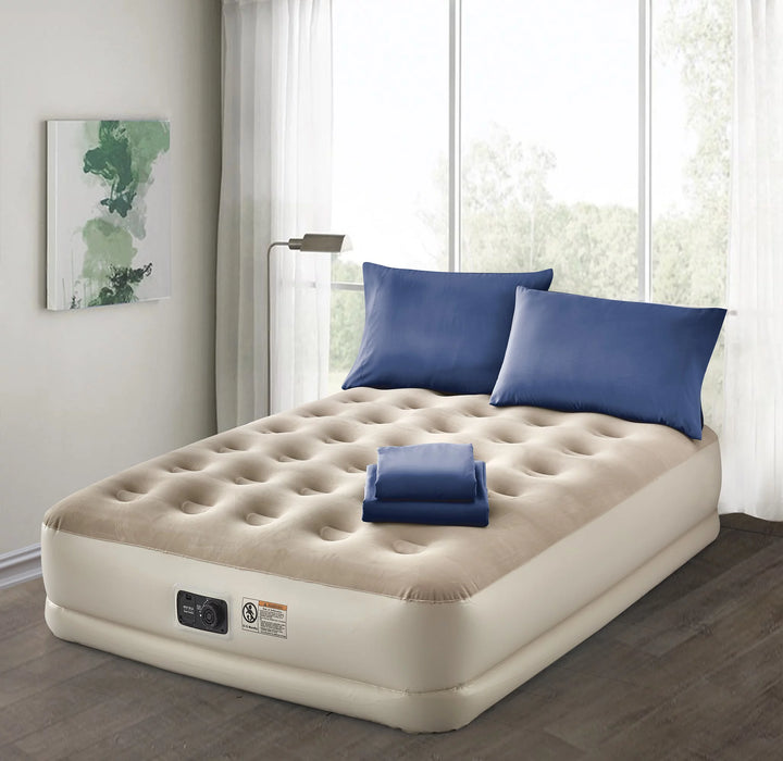 Deluxe 16" Air Mattress with Complete Bedding Set