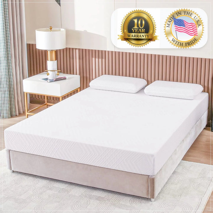 Twin Size Mattress, 6" Memory Foam Mattress with Graphene Fabric Cover, Bed in a Box