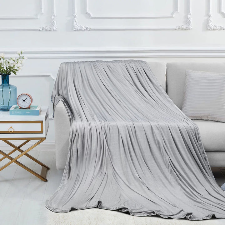 Cooling Blanket for Hot Sleepers Twin Size Breathable Soft Summer Blanket Throw Double Sided Design Cool-To-Touch, Keep Cool on Warm Night for Bed Sofa, 80"X60"