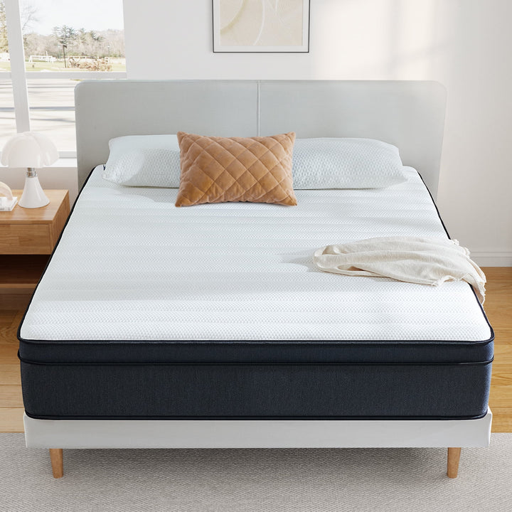 Queen Mattress,  12 Inch Hybrid Mattress Medium Firm Innerspring Mattress in a Box 60"X80"X12"