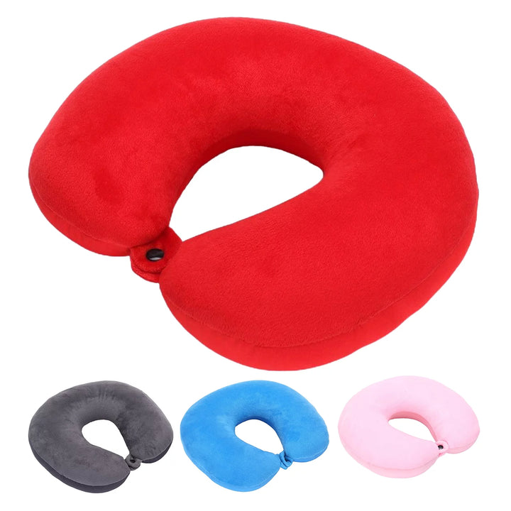 Travel Pillow Memory Foam - Head Neck Support Airplane Pillow for Traveling, Car, Home, Office, Travel Neck Flight Pillow