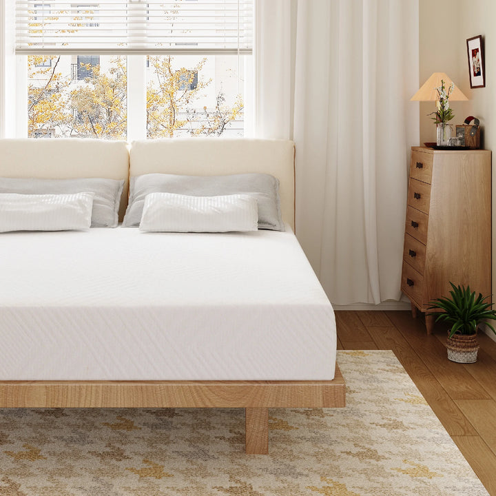 Ego White Twin Mattress in a Box, 6 Inch Memory Foam Mattress, Medium Firm