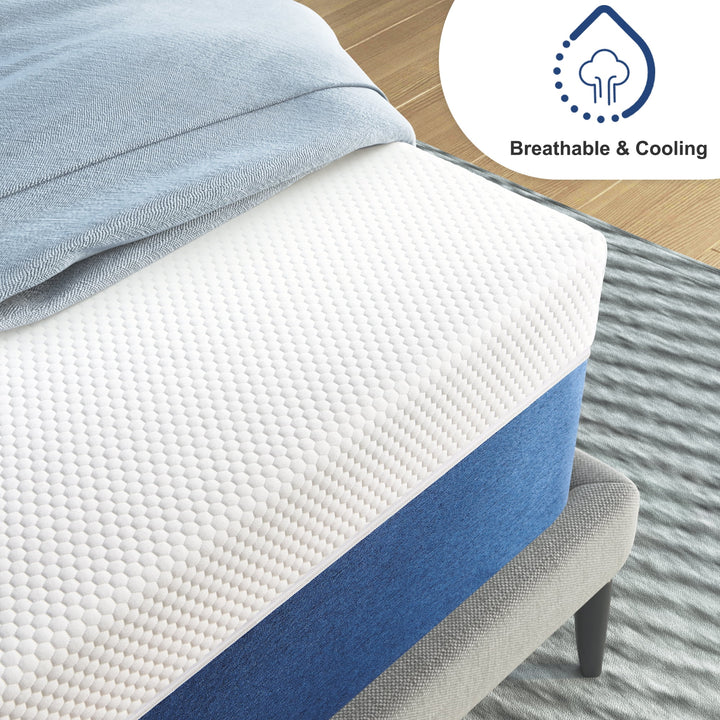 Twin Mattress,  8" Medium Cooling Gel Memory Foam Adult Mattress, Twin Size