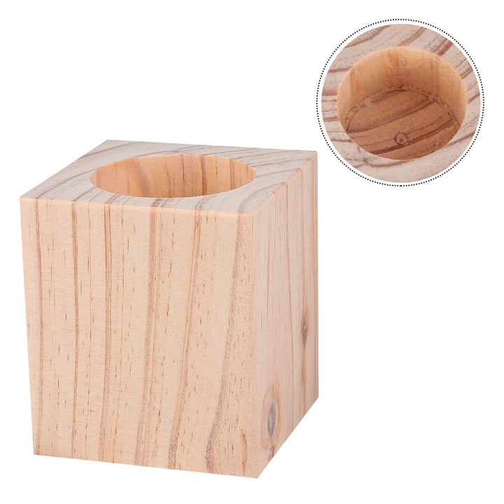 Wood Furniture Risers,Solid Wood round Table Lifts Furniture Leg Riser Lifters (Increase 5Cm)