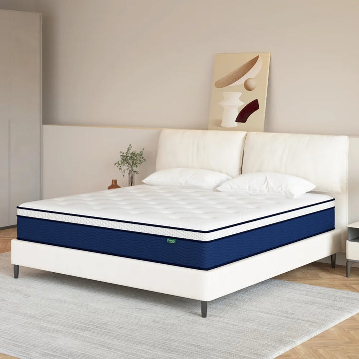 Twin Size Gel Memory Foam Mattress in a Box,12 Inch Hybrid Mattress Cooling Medium Firm Bed with Individually Pocket Coils Innerspring,