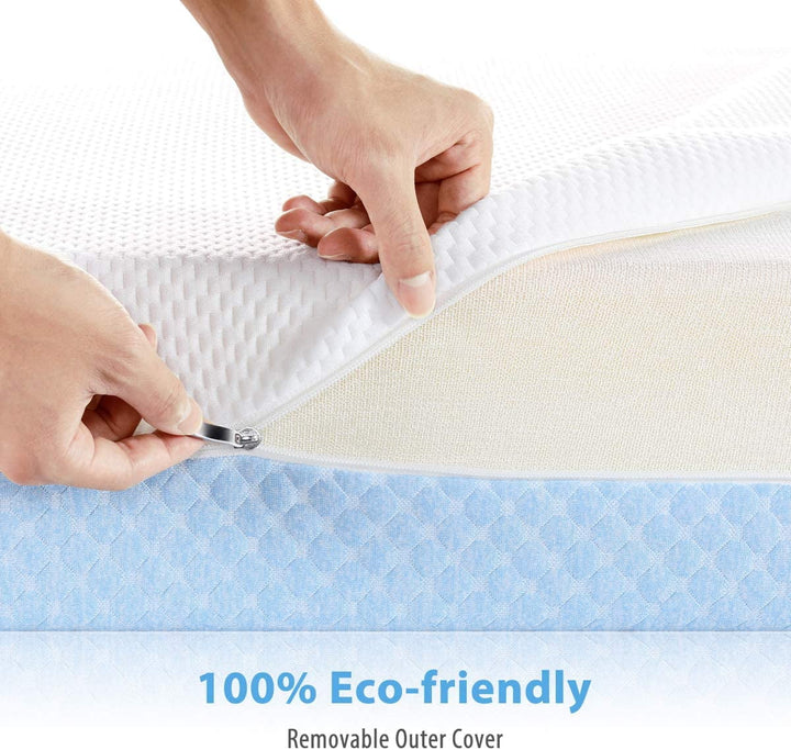 Dual Sided Crib and Toddler Mattress, 6 Inch 2-In-1 Foam Baby Mattress for Standard Size Crib