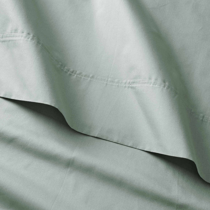 Cool & Crisp 4-Piece 300 Thread Count Green River Cotton Percale Sheet Set, Queen