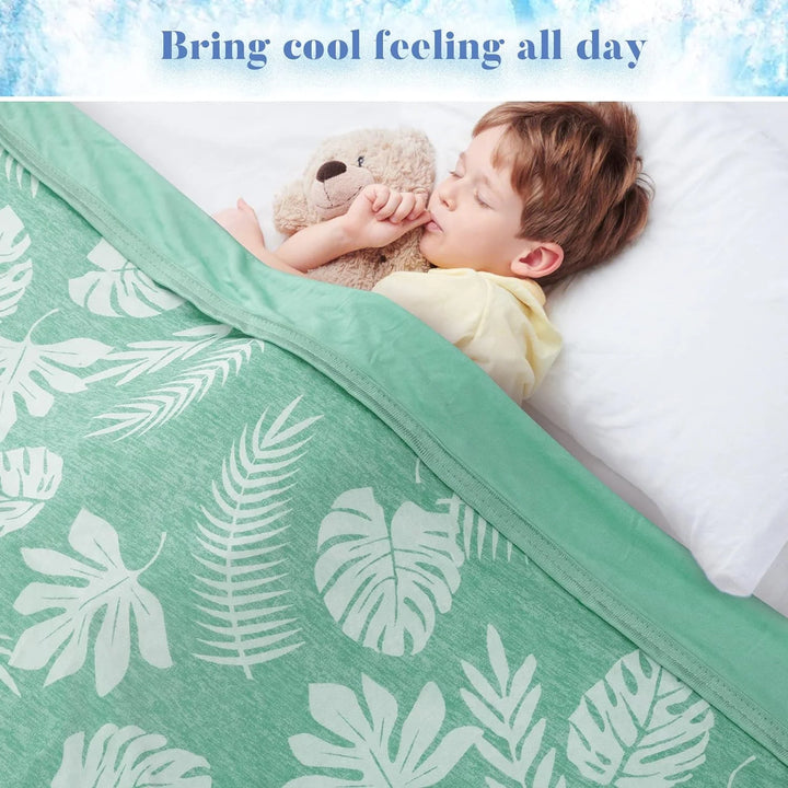 Cooling Blanket for Hot Sleepers 50"X 70" Breathable Summer Blankets Q-Max>0.5 Arc-Chill Cooling Thin Blankets for Night Sweats, Lightweight Double Sides Cooling Blankets