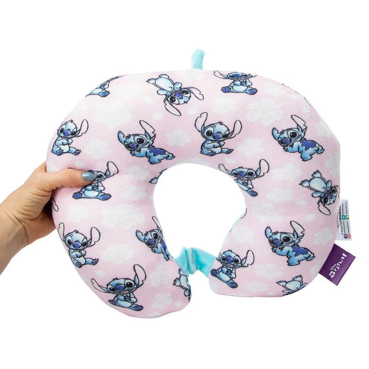 Stitch Travel Pillow - Lilo and Stitch Pastel Dreams Light Pink Pillow - Age 3+