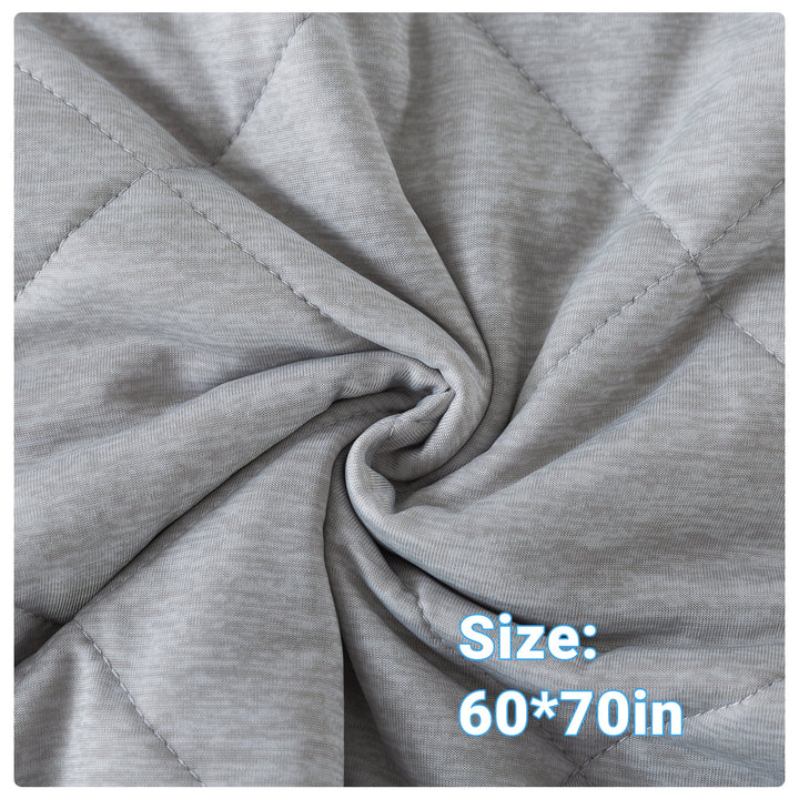 Cooling Throws Blankets, Ice Blanket for All-Season, Ultra-Cool Lightweight Blanket for Bed, Gray