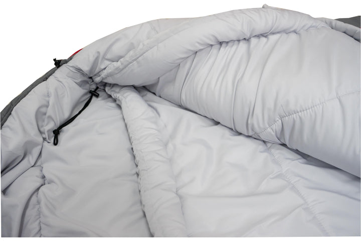 10-Degree Cold Weather Mummy Sleeping Bag with Soft Liner, Red, 85"X33"