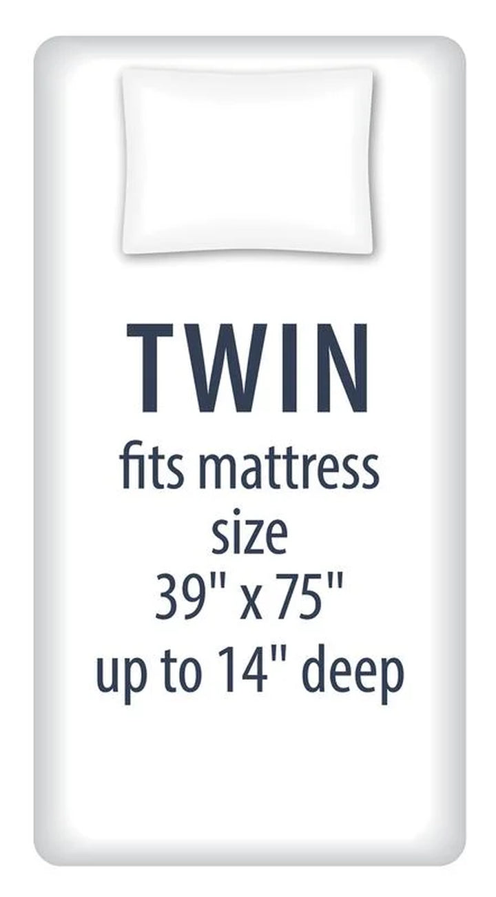 Kids Soft Microfiber Sheet Set, Gray, Twin, 3 Pieces, Easy Care