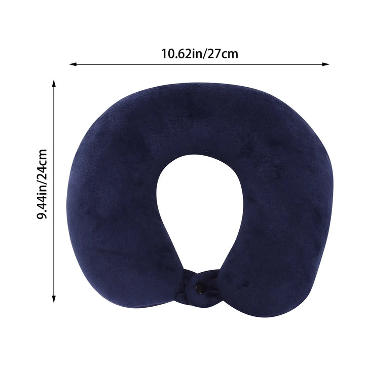 Travel Neck Pillow Memory Foam Airplane Travel Comfortable Washable Cover Plane Neck Support Pillow for Neck Sleeping