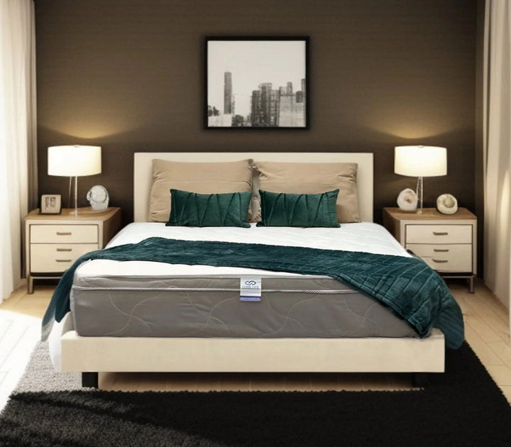 Twin Size Mattress - 12 Inch Comfort Foam & Spring Hybrid Mattress - Euro Top - Medium Firm - Oliver & Smith