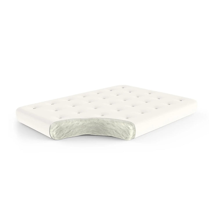 604 4 In. All Cotton Futon Mattress, Natural - Twin