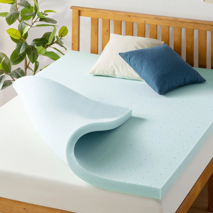 2.5" Cooling Gel Ventilated Memory Foam Mattress Topper, Twin-Xl