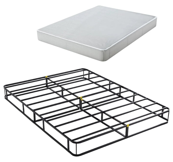 5 Inch California King Box Spring with Fabric Cover, Sturdy Mattress Foundation, Strong Steel Metal Frame, Easy Assembly