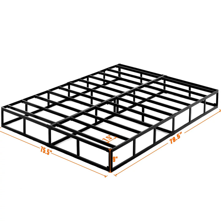 3000 Lbs Max Weight Capacity 9" Heavy Duty Metal Box Spring King Box Spring, King Size Box Springs