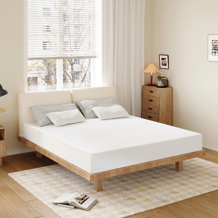 Ego White Twin Mattress in a Box, 6 Inch Memory Foam Mattress, Medium Firm