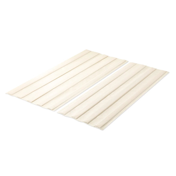 Wood Bed Slat Board with Fabric Cover, Vertical Mattress Support for Bed Frames, Box Spring or Bed Slat Replacement,Full