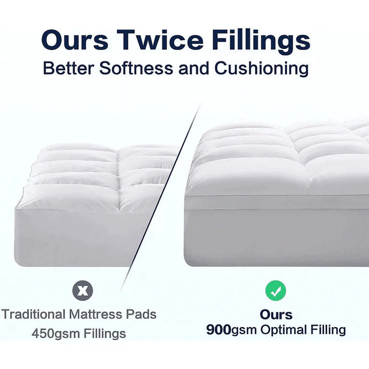 4 Inch Gel Memory Foam Mattress Topper Queen Size, 2 Inch Gel Memory Foam 2 Inch Cooling Mattress Pad Cover 400TC Pillow Top Protector with 8-21" Deep Pocket Soft & Breathable for Back Pain