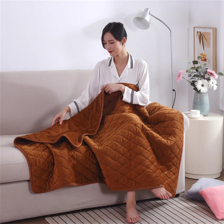 120*75Cm Electric Blanket Queen 47*30In Throw Heated Blanket Soft 5V Electric USB Blanket Machine Washable for Home Travel Office with 120Cm Extension Line Heating Blankets on Sale