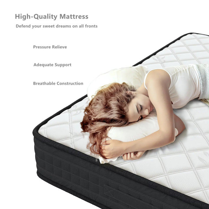 Memory Foam Bed Mattress, 8” Breathable Medium Firm Mattress for Pressure Relieve, Certipur-Us Certified Deliver, Full/ Queen/ King