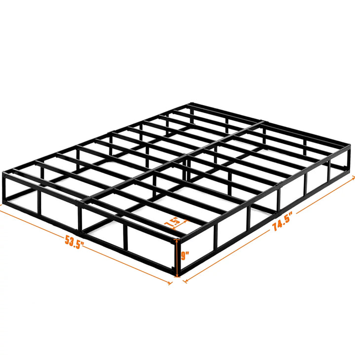 3000 Lbs Max Weight Capacity 9" Heavy Duty Metal Box Spring Full Box Spring, Full Size Box Springs