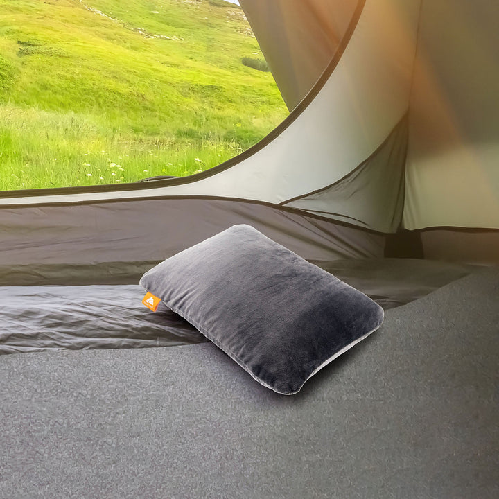 Memory Foam Camping Pillow, Adult, Grey