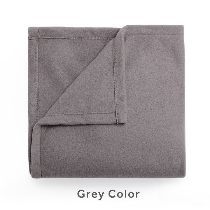 Grey Fleece Electric Heated Blanket King Size, 90" X 100", with 12 Heat Settings, Fast Heating, 12-Hour Auto Shut-Off, Heating Blankets with Controller, Machine Washable