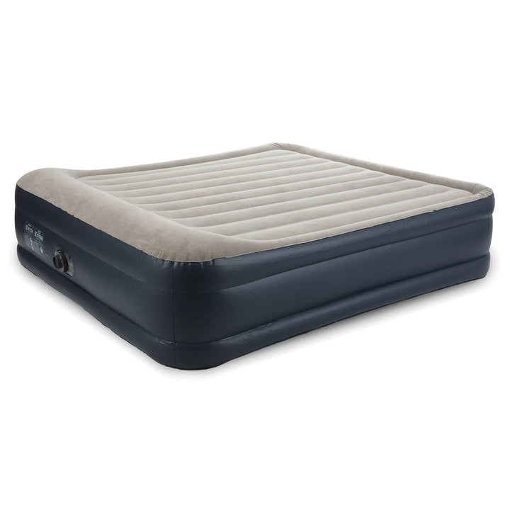 Dura Beam Raised Blow-Up Mattress with Built-In Pump, King (2 Pack)