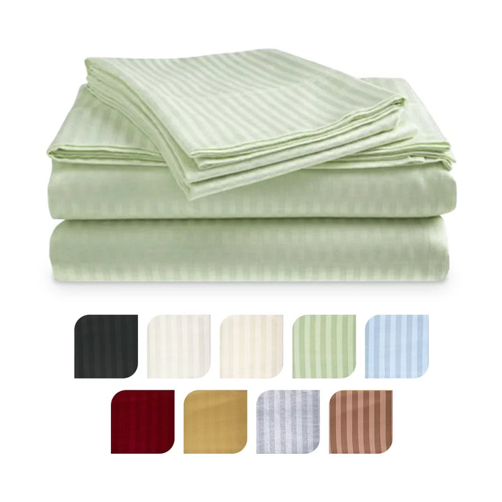 4-Piece Ultra Soft 1800 Series Bamboo Bed Sheet Set in 9 Colors