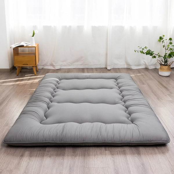 Futon Mattress Japanese Floor Mattress Thicken Futon Sleeping Pad for Guest,Lounger and Tavel,Drek Grey,Full Size