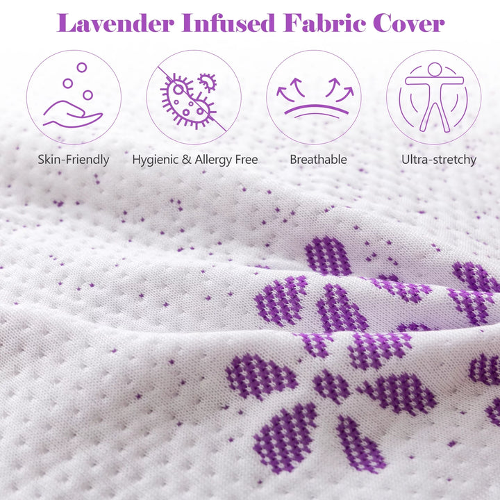 8 Inches Twin Mattress, Memory Foam Mattress Bed in a Box with Lavender Infusion,Made in USA