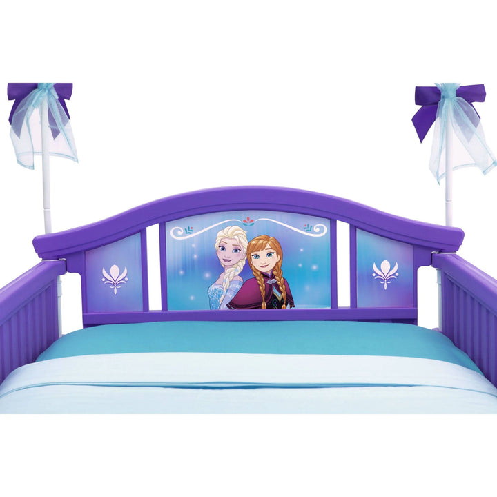 Frozen Plastic Toddler Canopy Bed, Purple