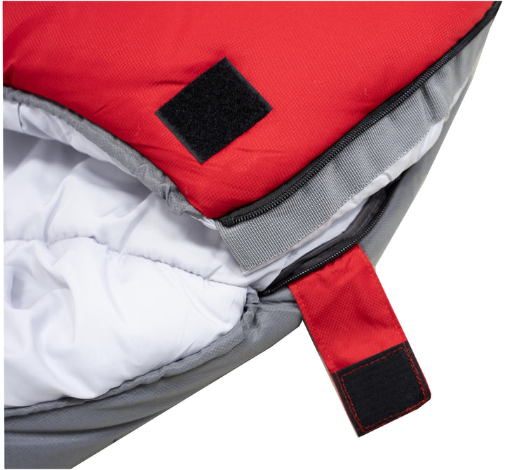 10-Degree Cold Weather Mummy Sleeping Bag with Soft Liner, Red, 85"X33"