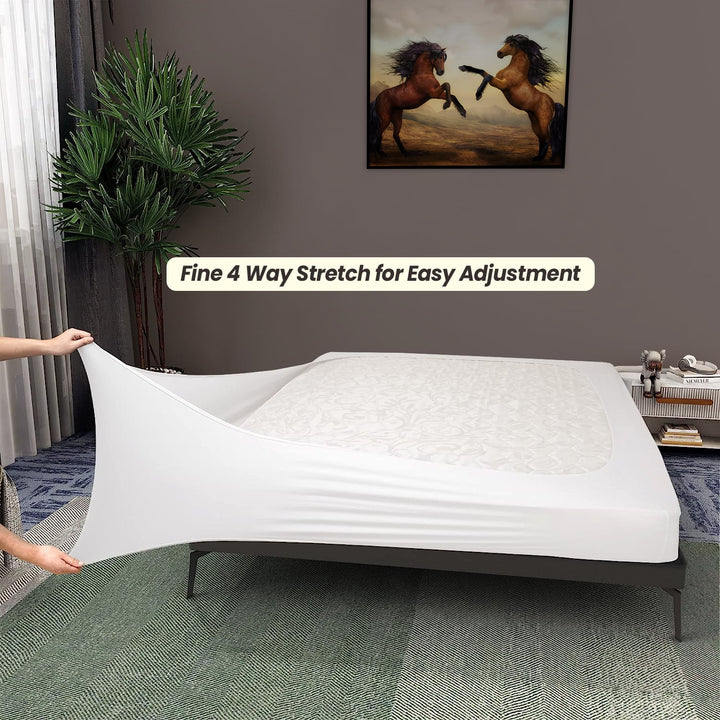 Box Spring Cover Upgrade Your Mattress with Our Twin Size Box Spring Cover Upto 18" Deep White