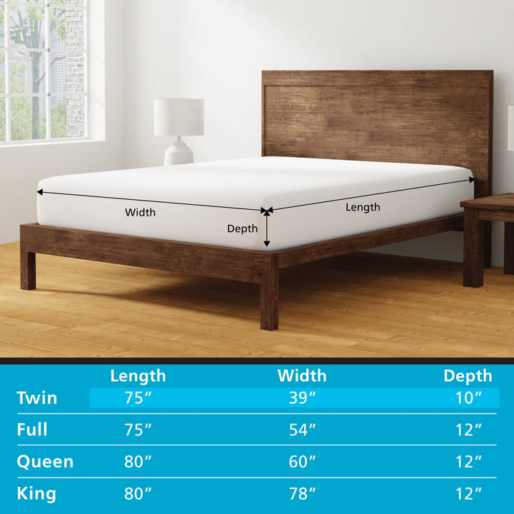 Waterproof EVA Fitted Mattress Protector, Twin