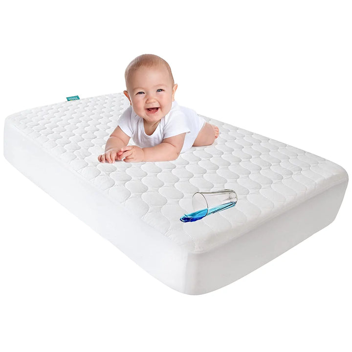 Toddler Waterproof Crib Mattress Pad Cover(52\"X 28\"), Baby Bed Mattress Protector